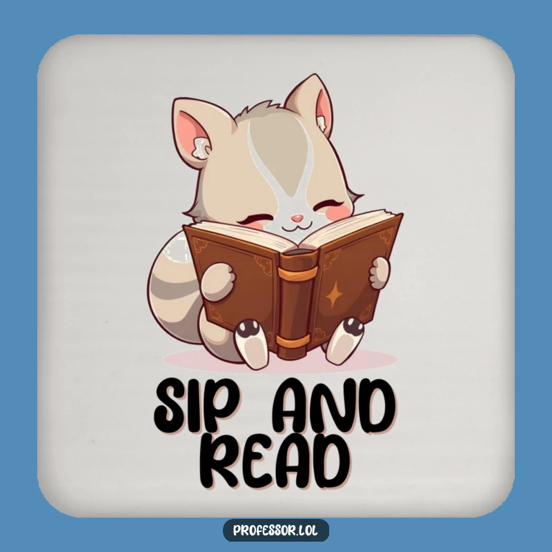 Funny Bookworm Animal Coaster: Protect Your Table from Dog-Eared Pages!
