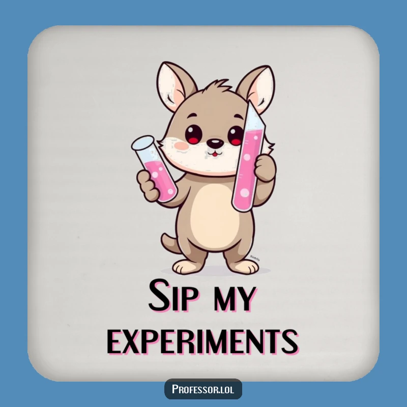Funny Scientist Animal Coaster: Protect Your Table from Spills!