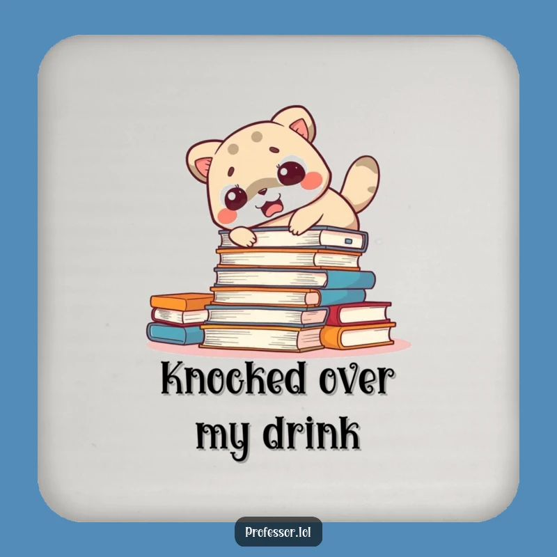 Funny Startled Animal Coaster: Protect Surfaces from Spills, Great Funny Gift