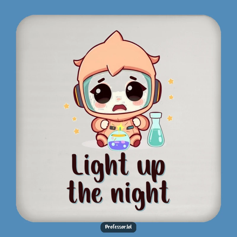 Funny Science Experiment Coaster: Spark Drink Protector Gift