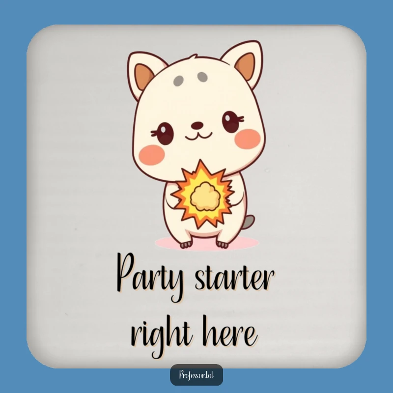 Funny Animal Explosion Coaster - Surprise Protection, Whimsical Table Art