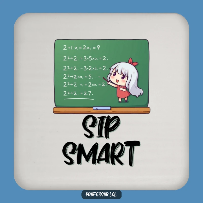 Funny Math Equations Coaster: Protect Surfaces with This Hilarious Academic Accessory!