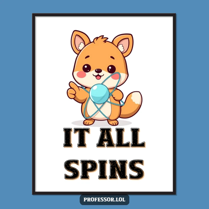 Funny Physics Animal Poster: Decorate with Discovery!