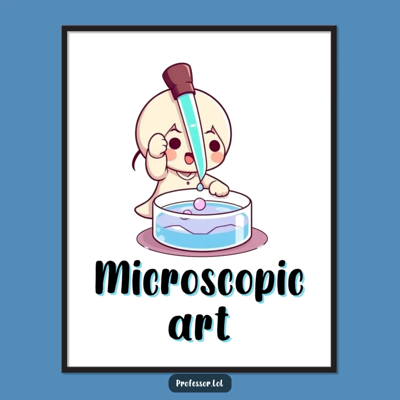Funny Pipette Science Poster: Decorate with This Hilarious Scientific Art!