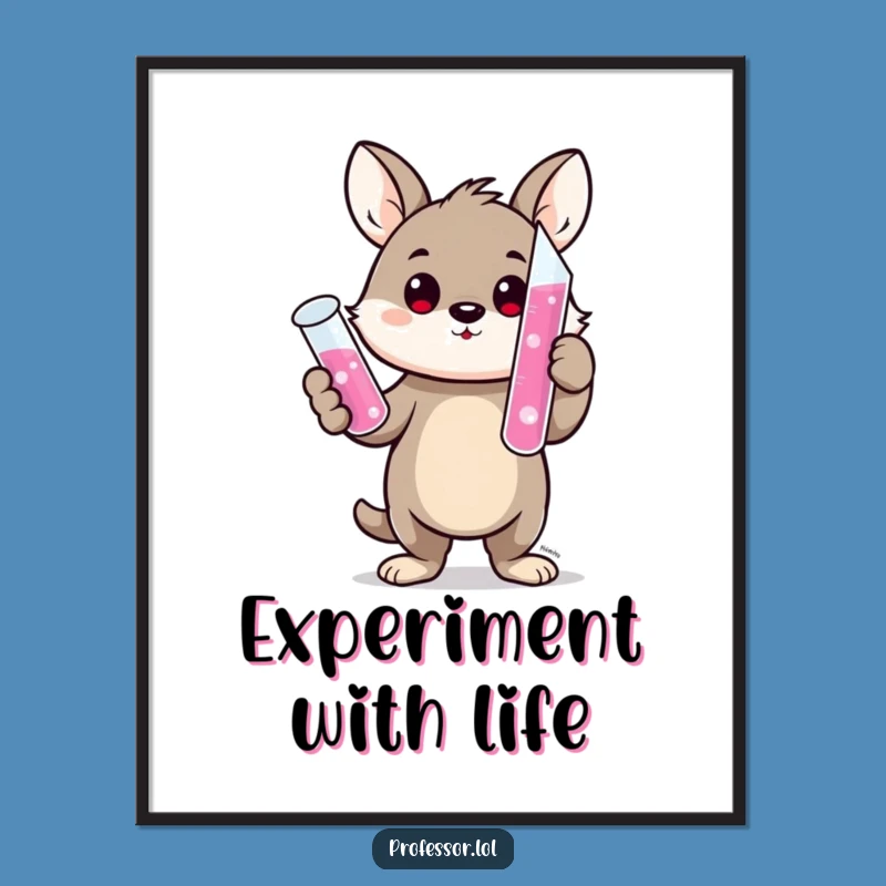 Funny Scientist Animal Poster: Decorate with Discovery!