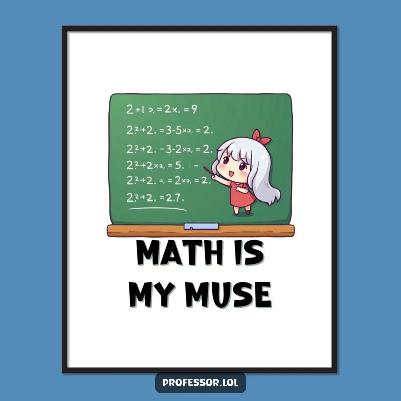 Funny Math Equations Poster: Decorate with This Hilarious Academic Art!