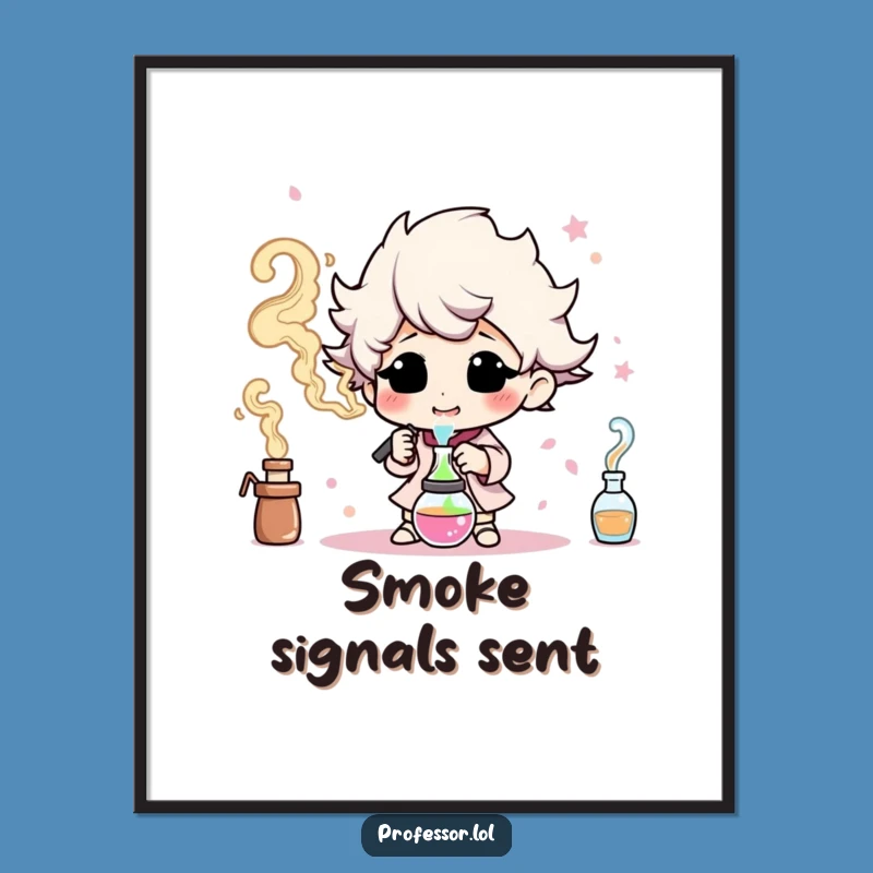 Funny Colorful Smoke Poster: Bring Vibrant Art to Your Walls