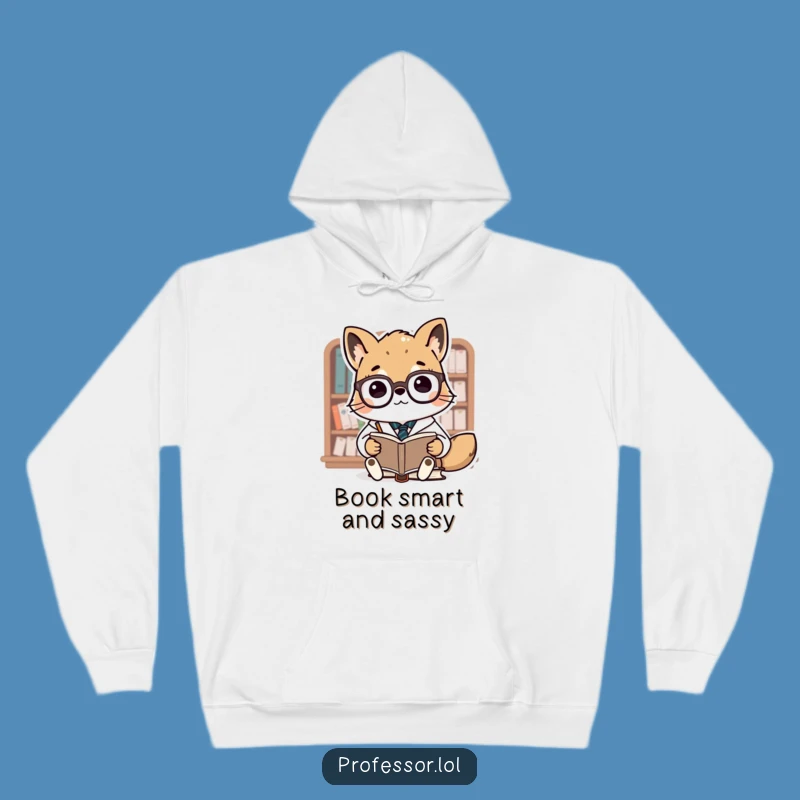 Funny Animal Professor Hoodie: Cozy Cute Professor Books - Warm & Hilarious Gift!