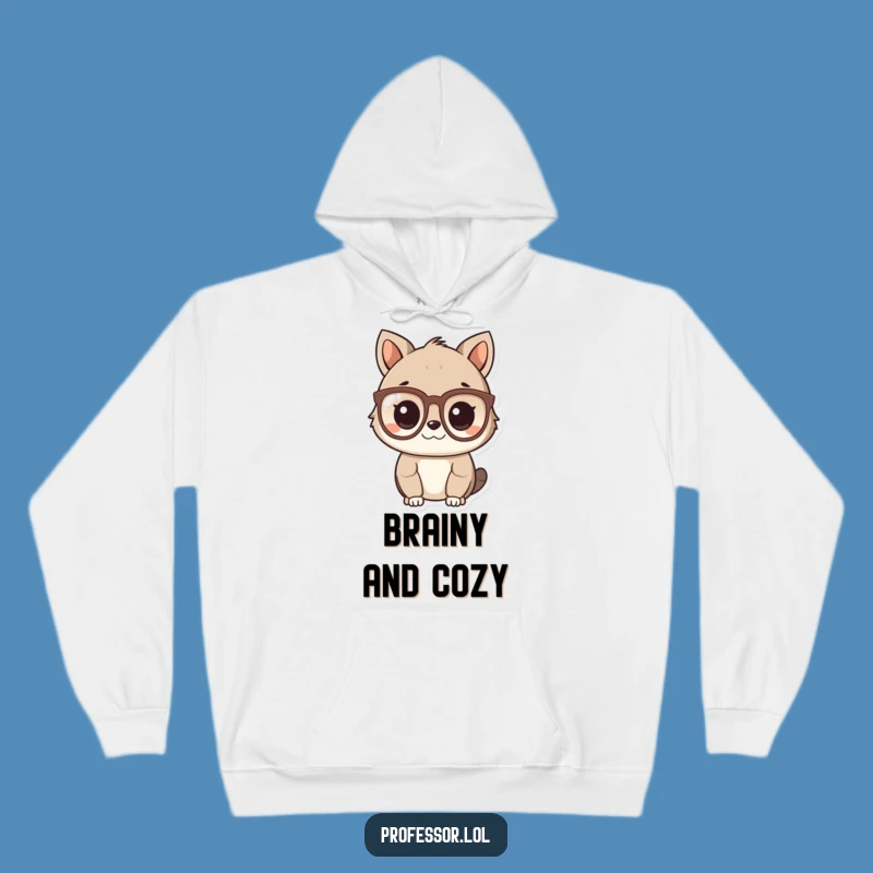 Funny Smart Animal Hoodie: Cozy Warmth for the Intellectual, Ideal Gift