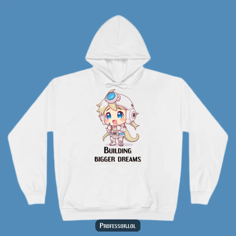 Funny Complex Model Hoodie: Excited Character Deep in Thought, Cozy Gift