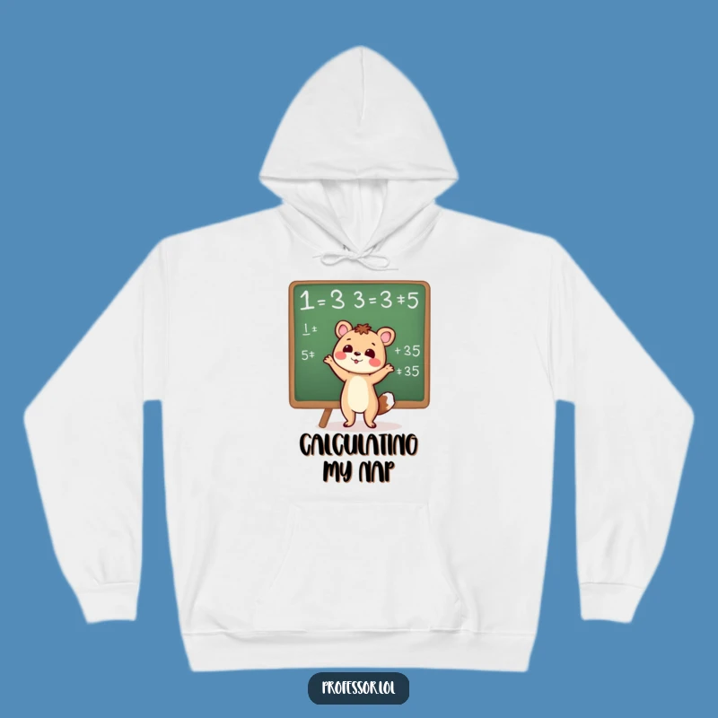 Funny Smart Animal Hoodie: Cozy Comfort for Equation Whizzes