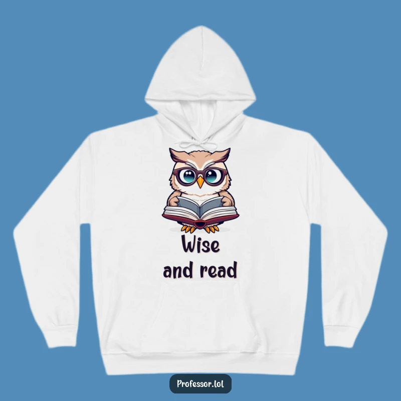 Cozy Funny Owl Spectacles Hoodie - Perfect Humorous Intellectual Gift!