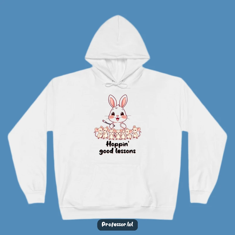 Funny Cozy Rabbit Hoodie: Warm Up with This Adorable Teaching Design