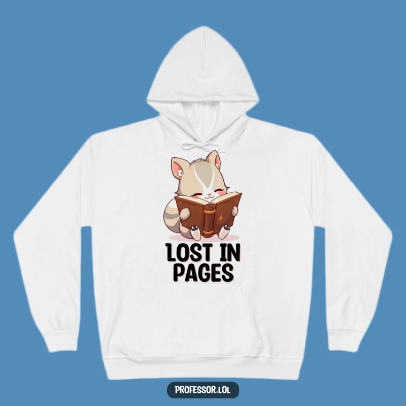 Funny Bookworm Animal Hoodie: Cozy Up with a Classic!
