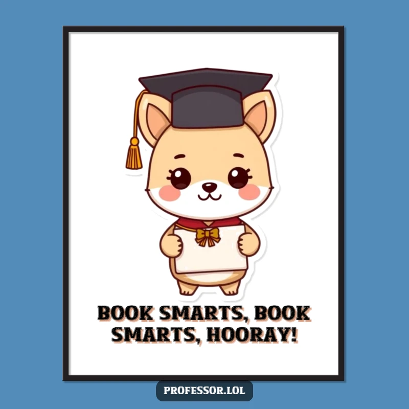 Free Printable Graduation Animal Wall Art: Funny Humorous Downloadable Decor for Grads