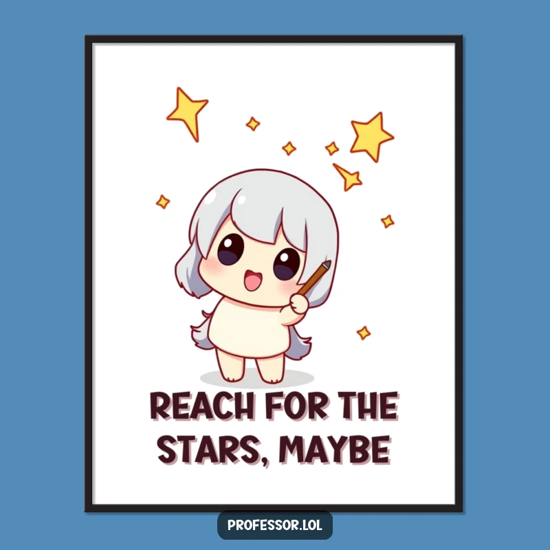 Free Printable Wall Art: Funny Constellation Pointer - Whimsical Space Decor