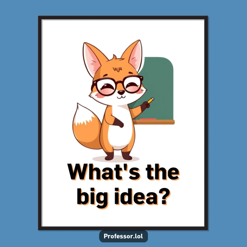 Funny Free Printable Wall Art: Fox's Wisdom Board - Downloadable Decor!