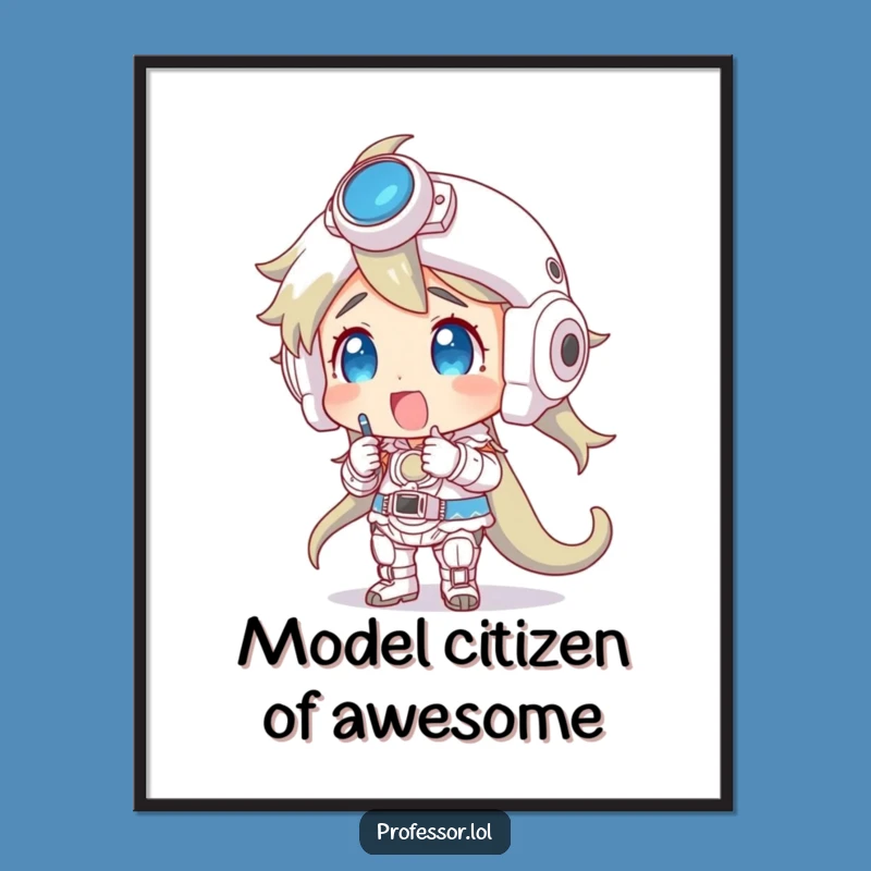 Funny Free Printable Wall Art: Model Maker's Triumph, Downloadable Humorous Decor