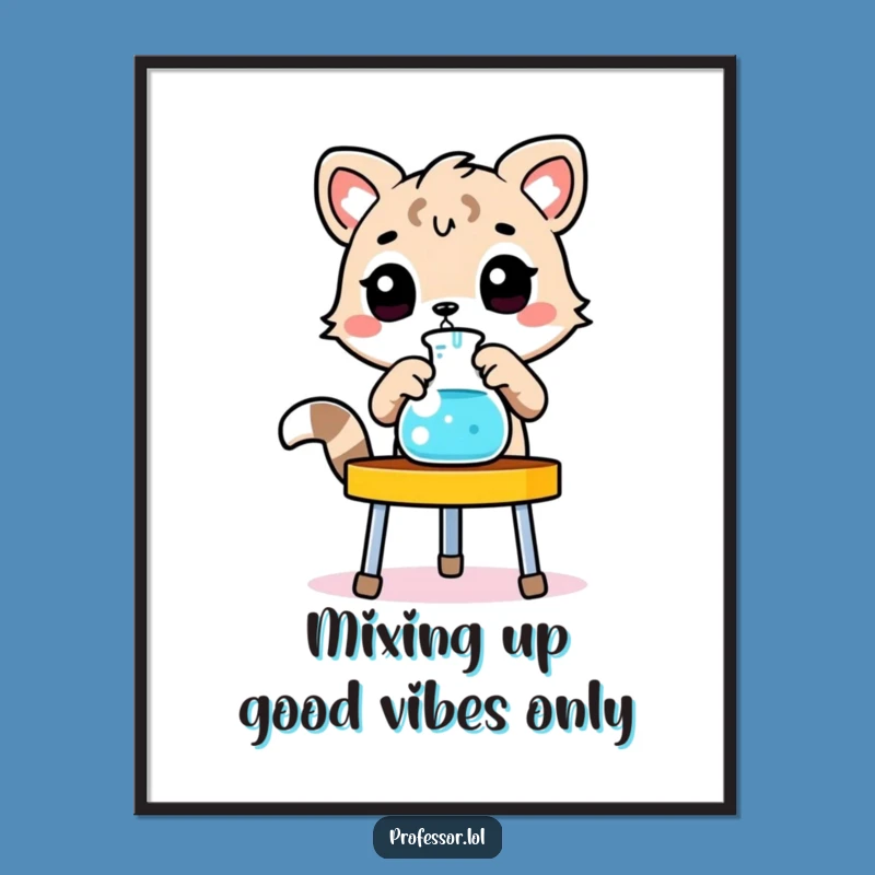 Funny Free Printable Wall Art: Animal Scientist - Quirky Downloadable Decor