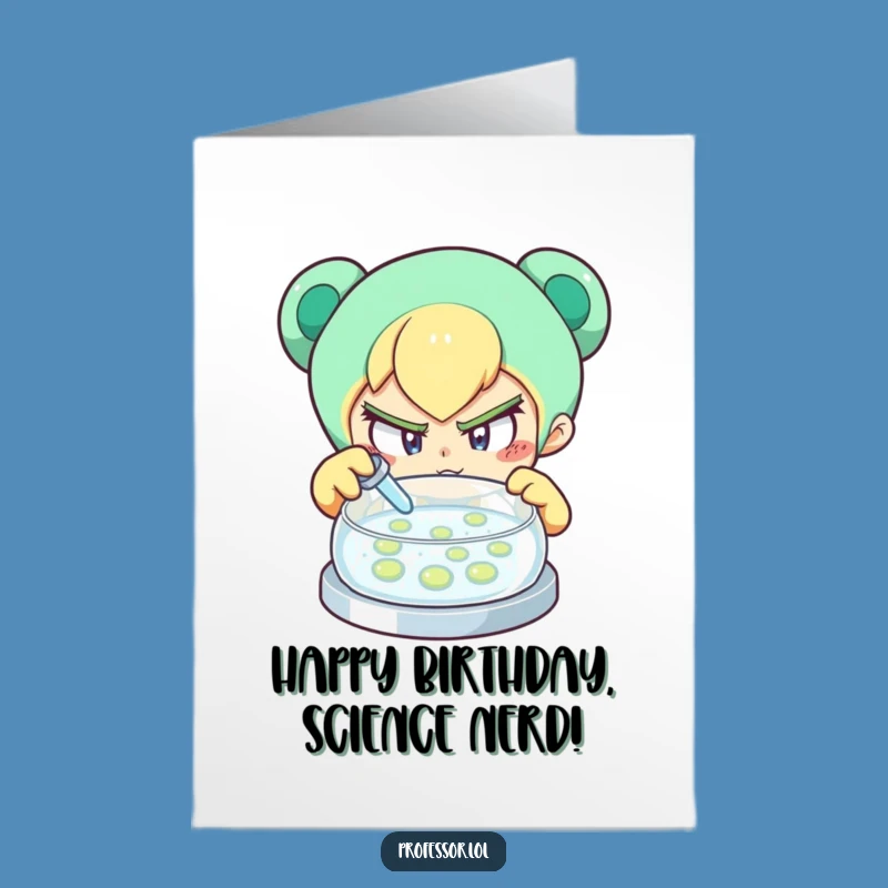 Free Printable Birthday Card: Curious Scientist's Discovery - Funny Birthday Download