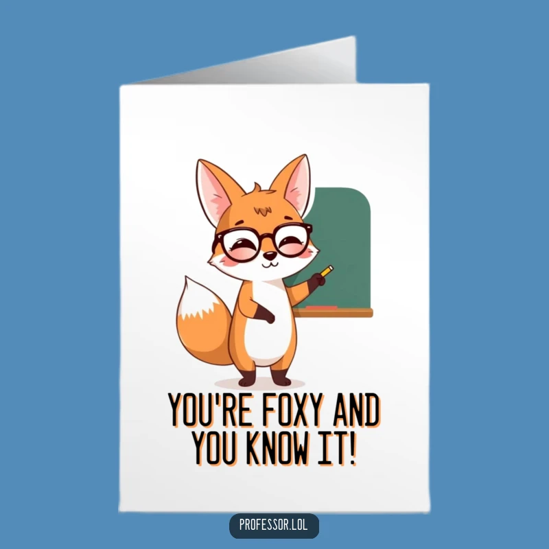 Free Printable Birthday Card: Fox's Funny Lesson - Downloadable Fun!