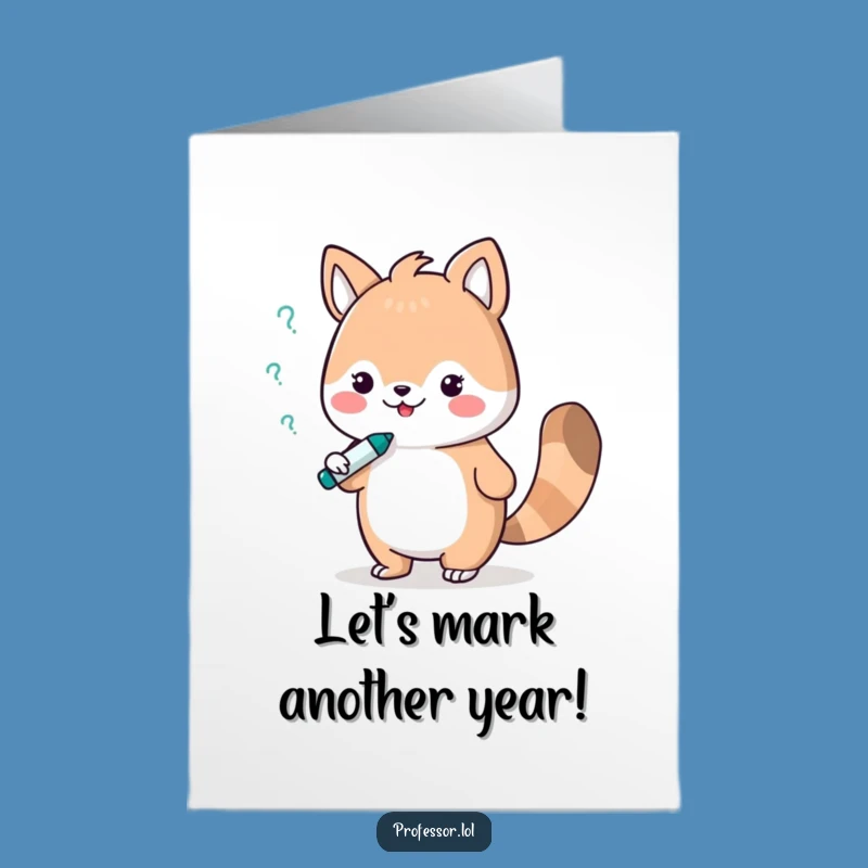 Free Printable Funny Birthday Card: Debating Animal Scholar - Hilarious Downloadable Gift!