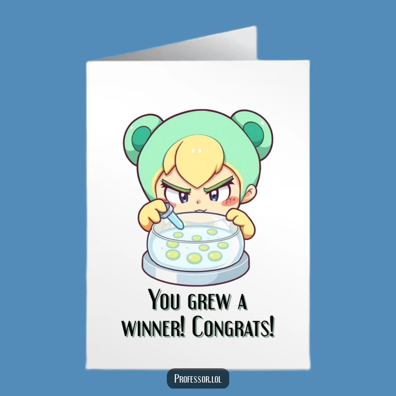 Free Printable Congrats Card: Curious Discovery - Celebrate Success Download