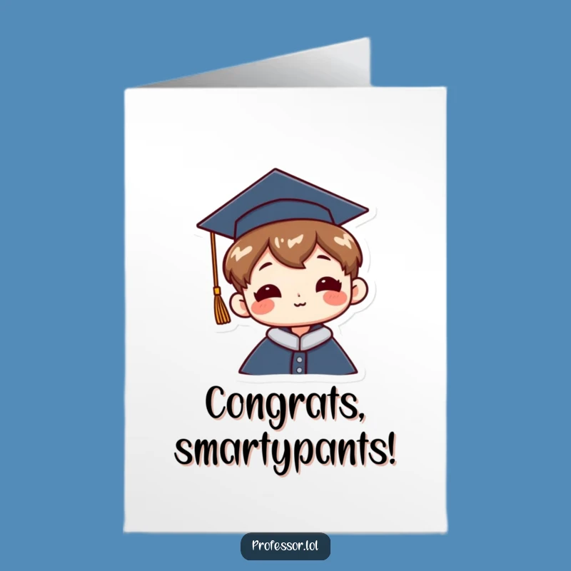 Free Printable Congrats Card: Jaunty Graduate Sparkles Funny Downloadable Gift