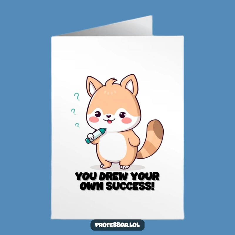 Free Printable Congrats Card: Debating Animal Scholar - Celebrate Wins with a Funny Downloadable!