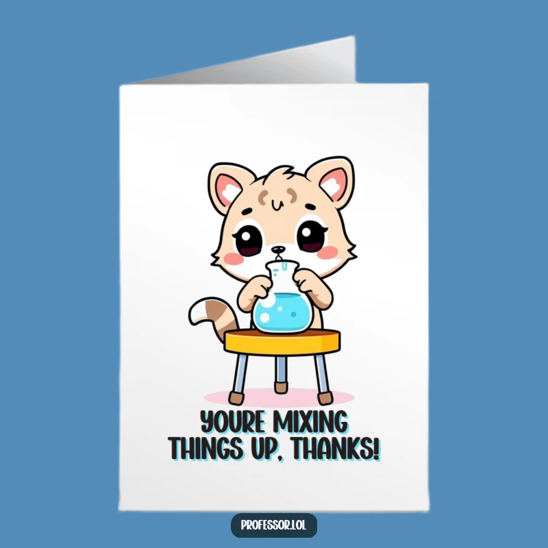Free Printable Thank You Card: Animal Scientist - Thanks For The Formula!