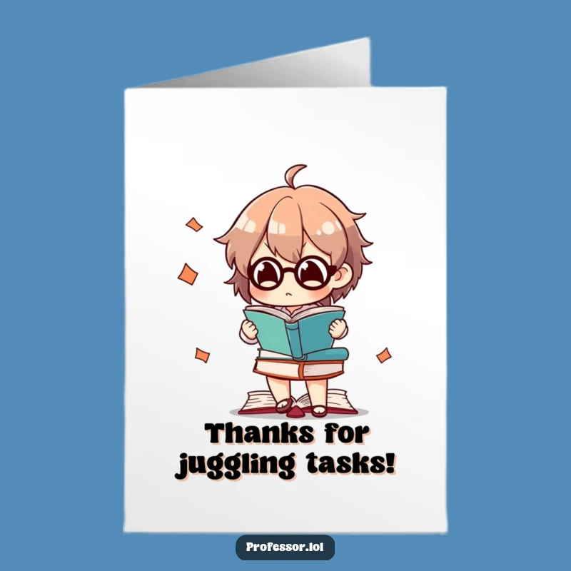 Free Printable Thank You Card: Thanks for Juggling Everything for Me!