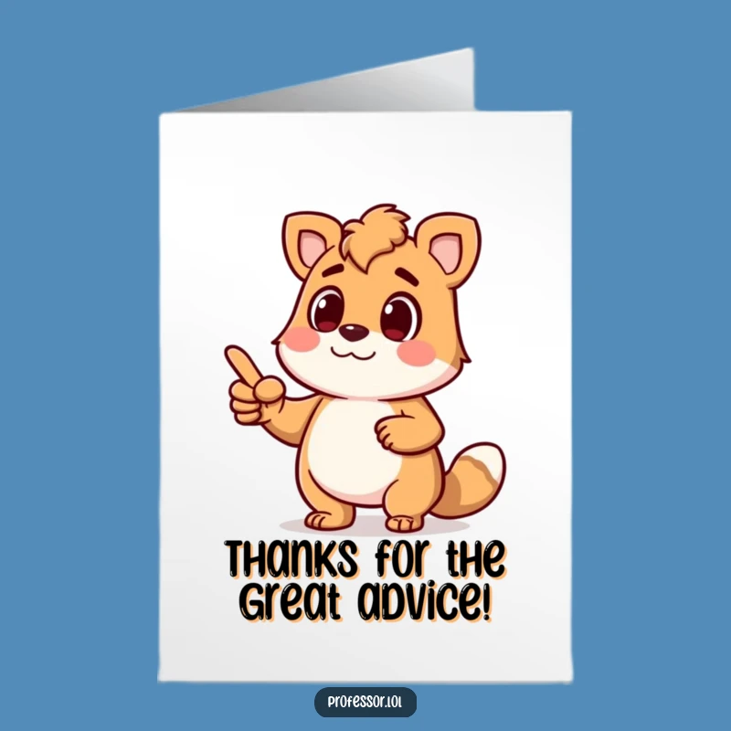 Free Printable Thank You Card: Animal's Pointer Praise, Funny Downloadable Gift