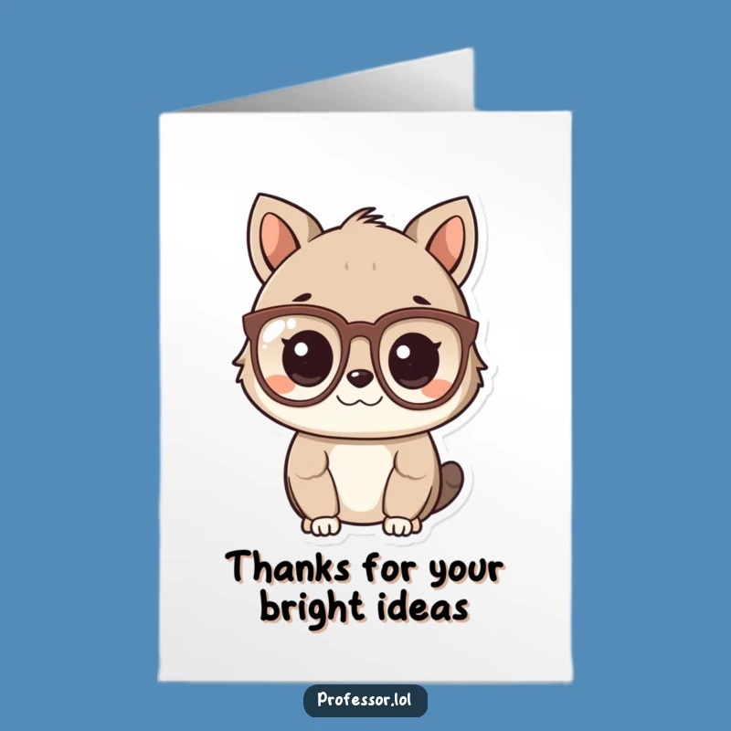 Free Printable Thank You Card: Smart Animal's Gratitude, Hilarious Downloadable Greeting