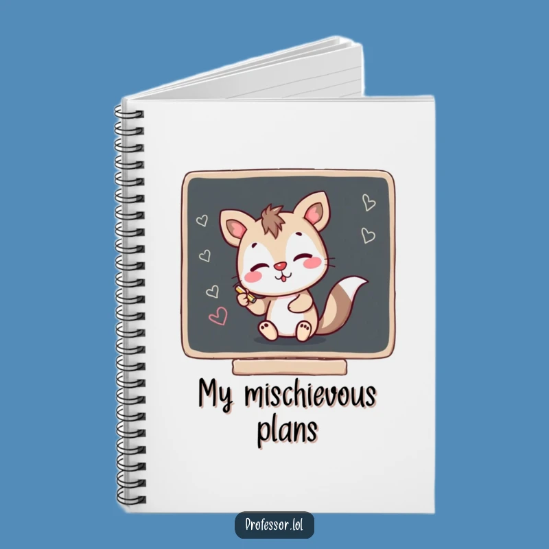 Funny Animal Scribble Notebook: Mischief Chalk Ideas Journal Gift