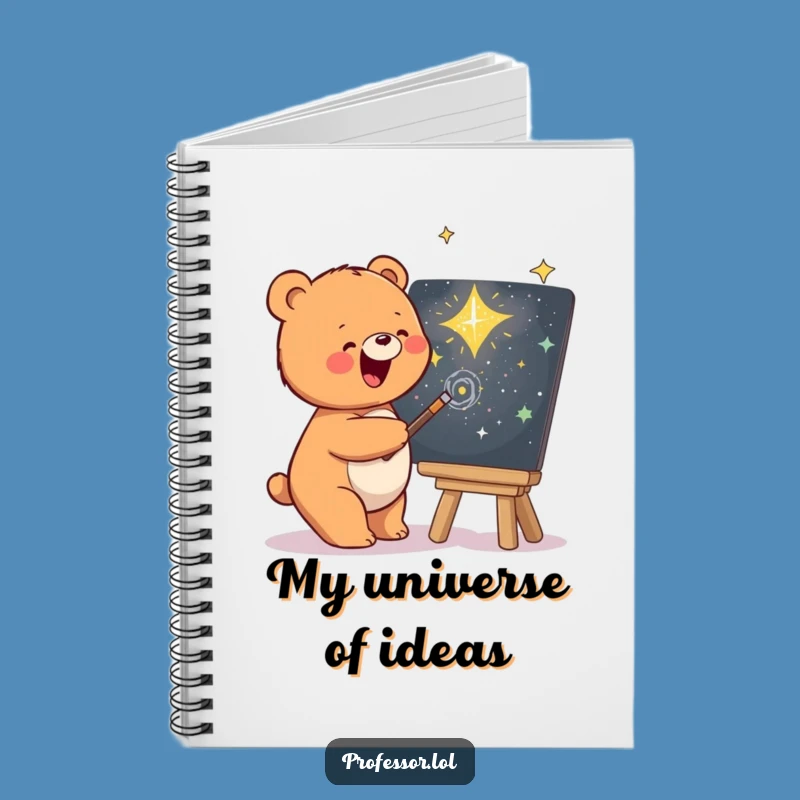 Funny Bear Galaxy Notebook: Jot Down Your Cosmic Ideas