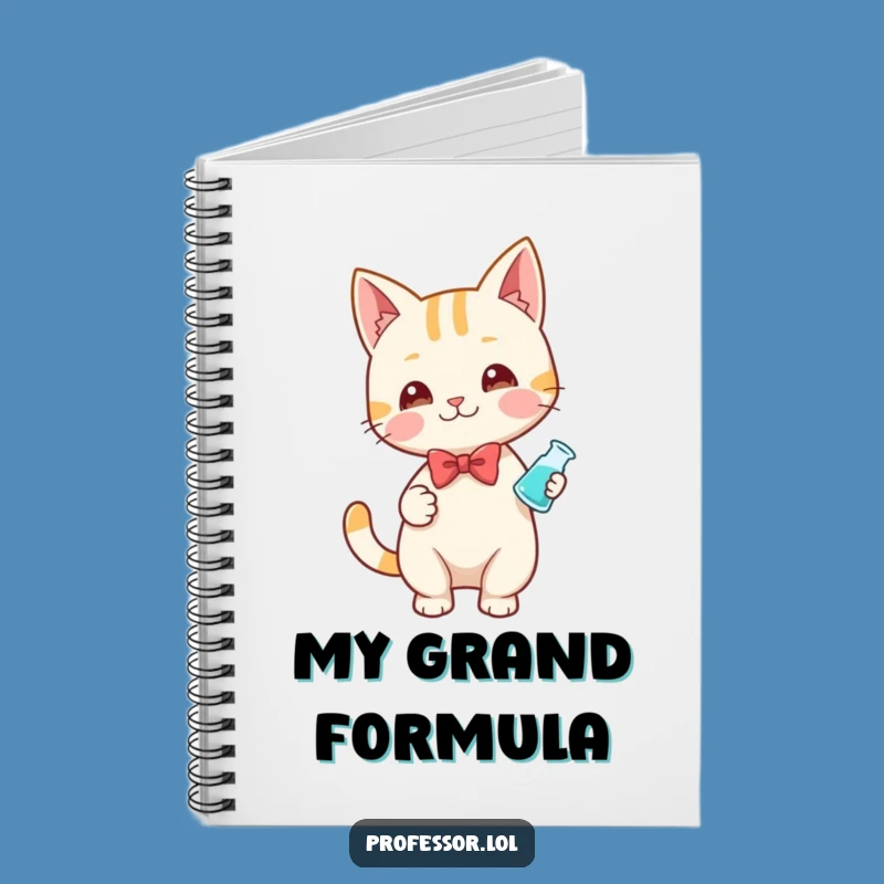 Funny Cat's Lab Notes Notebook: Record Your Discoveries in Style