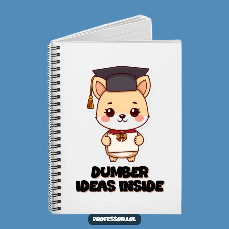 Funny Graduation Animal Notebook: Cute Scholar Writes Notes, Perfect Funny Gift for Students