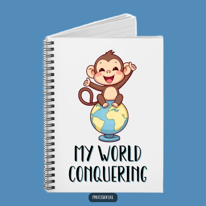 Funny Monkey Travel Notebook, Jot Down Adventures, Hilarious Gift