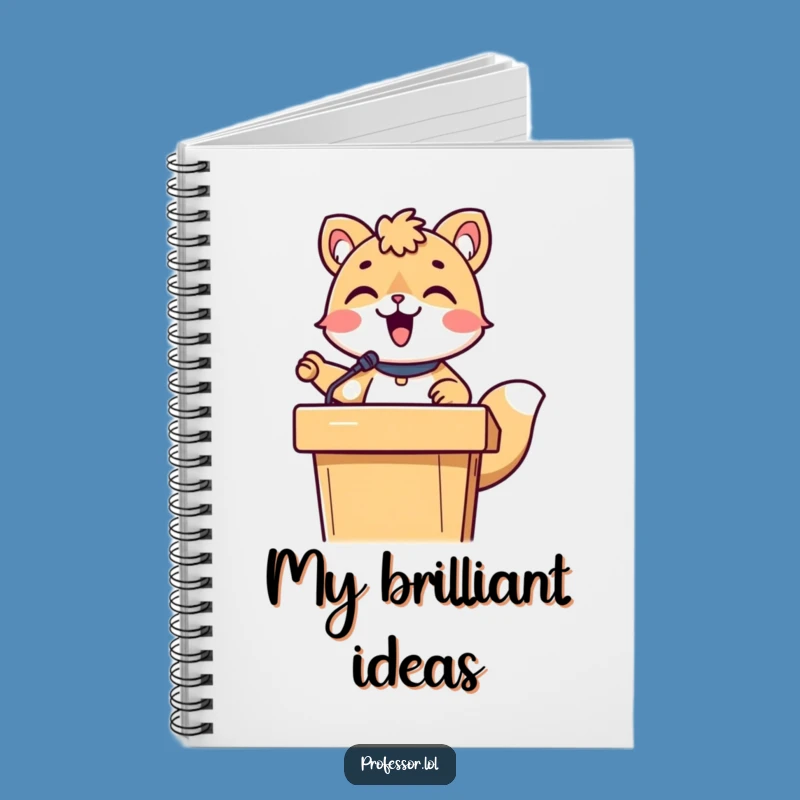 Funny Animal Lecture Notebook: Cute Character's Hilarious Thoughts, Perfect Journal Gift!