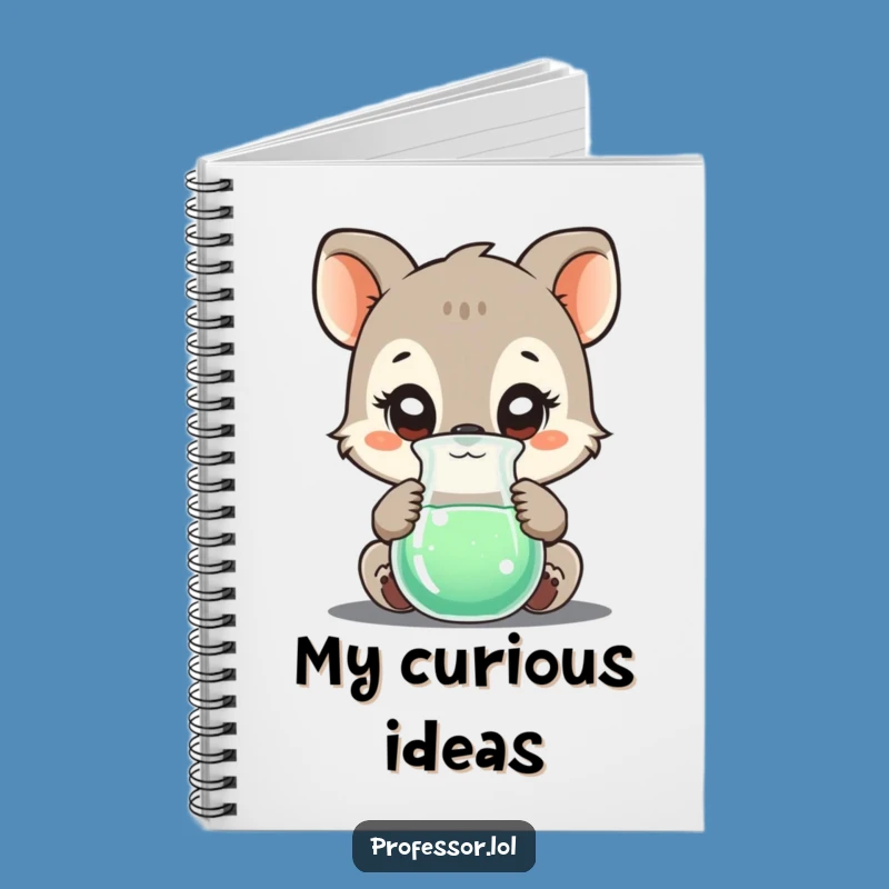 Funny Animal Science Notebook: Bubbling Beaker Ideas Journal Gift