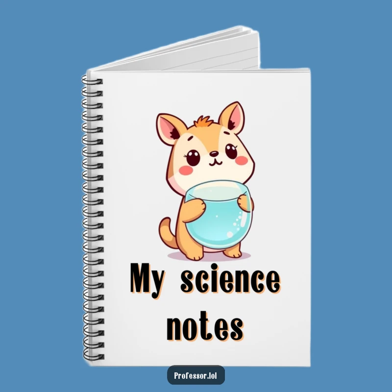 Funny Science Notebook: Cute Animal Surprised By Beaker, Perfect Journal Gift!