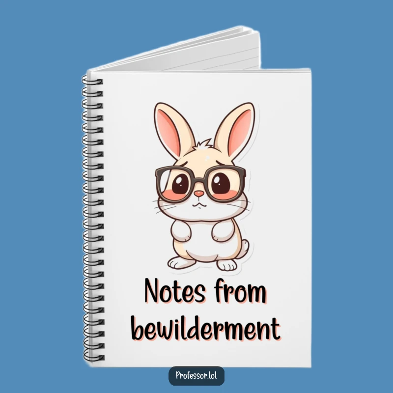 Funny Rabbit Spectacle Notebook: For Your Confused Ideas
