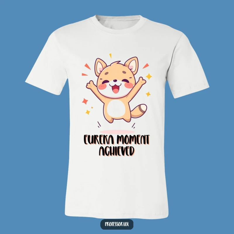 Funny Breakthrough Animal T-Shirt - Cute Jumping Discovery Tee