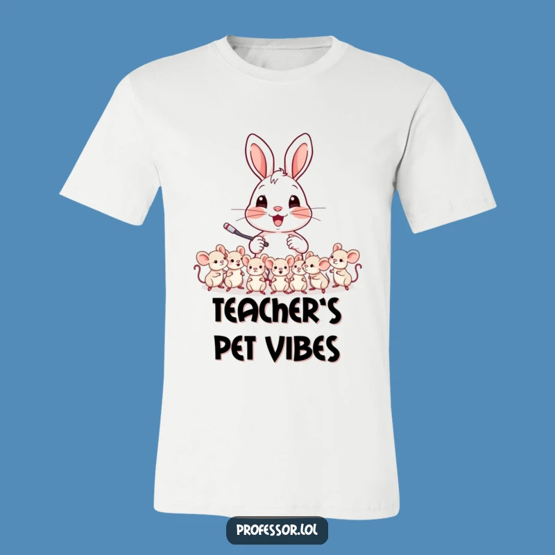 Funny Bunny Educator T-Shirt: Hilarious Gift for Teachers and Students!