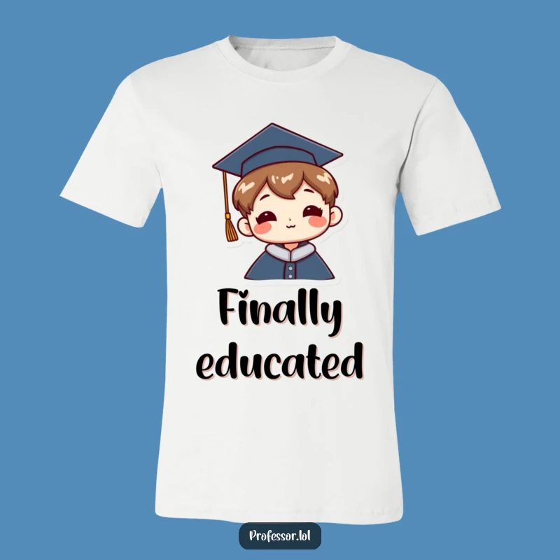 Funny Graduation Cap Tee: Jaunty Style Achievement Shirt Gift