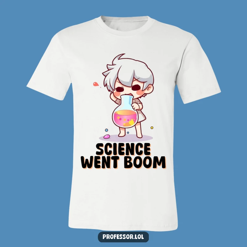 Funny Lab Mishap T-Shirt: Drop a Laugh with This Hilarious Tee!