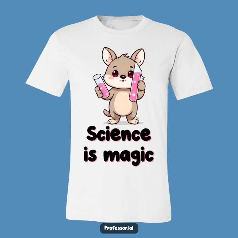 Funny Scientist Animal T-Shirt: Science Rocks (and Bubbles)!