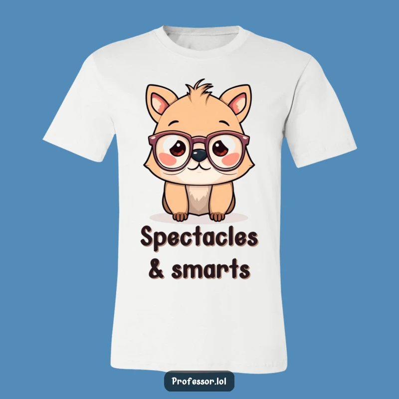 Funny Spectacled Animal T-Shirt: Wear Your Brains (and a Smile)!