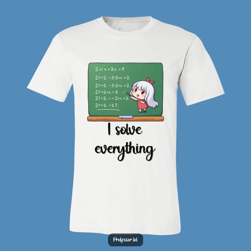 Funny Math Equation T-Shirt: Point to Brilliance with This Hilarious Tee!