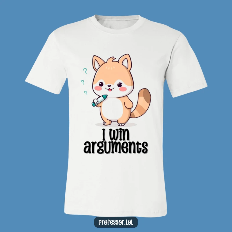 Funny Debate Animal T-Shirt - Cute Marker Chat Tee for Thinkers